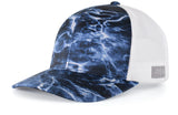 Pacific Headwear Elements Agua Camo Trucker Snapback Cap Pacific Headwear