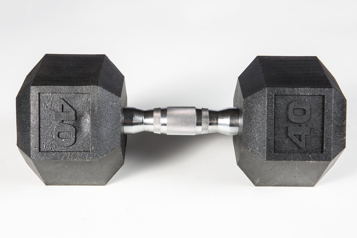York Barbell PVC Hex Dumbbell – Chrome Ergo Handle-1