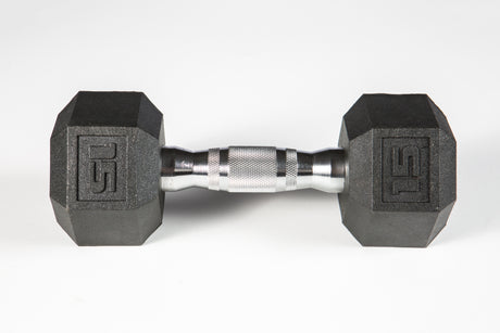 York Barbell PVC Hex Dumbbell – Chrome Ergo Handle-1