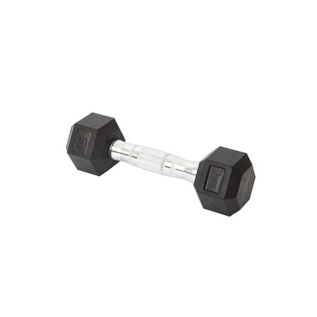 York Barbell Rubber Hex Dumbbell-1