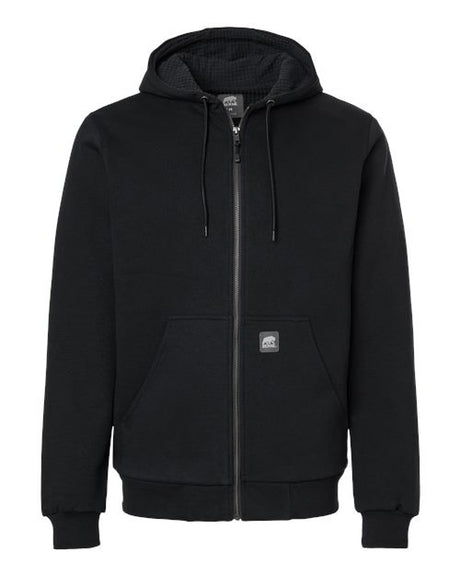 Berne Apparel Men's Heritage Grid Fleece-Lined Full-Zip Hooded Sweatshirt-1