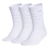 adidas Women's Athletic Scrunch 3-Pack Crew Sock Unisex Accessories Socks