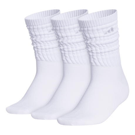adidas Women's Athletic Scrunch 3-Pack Crew Sock Unisex Accessories Socks