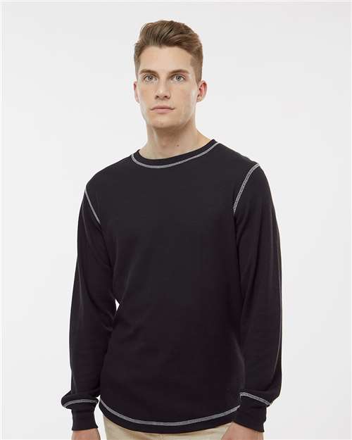 J. America Men's Vintage Thermal Long Sleeve T-Shirt-3