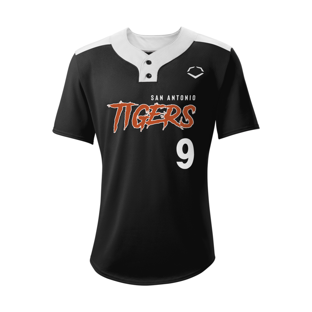 Wilson Men's E203 Two-button Baseball Jersey-3