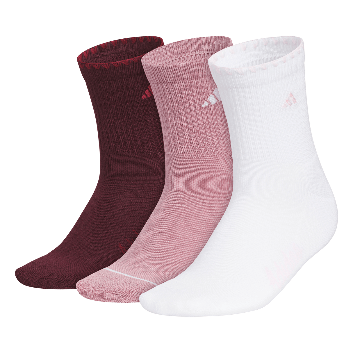 adidas Women's Cushioned Sport Luxe 3-Pack High Quarter Sock-1