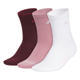 adidas Women's Cushioned Sport Luxe 3-Pack High Quarter Sock-1