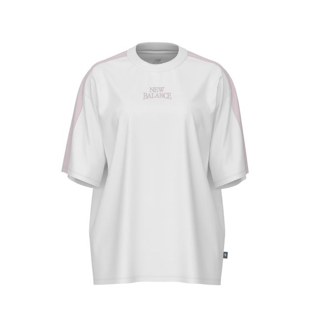 New Balance Women's Sport Linear Graphic Oversized T-Shirt