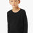 Bella + Canvas Youth   Heather CVC Long Sleeve Tee BC3501YCVC