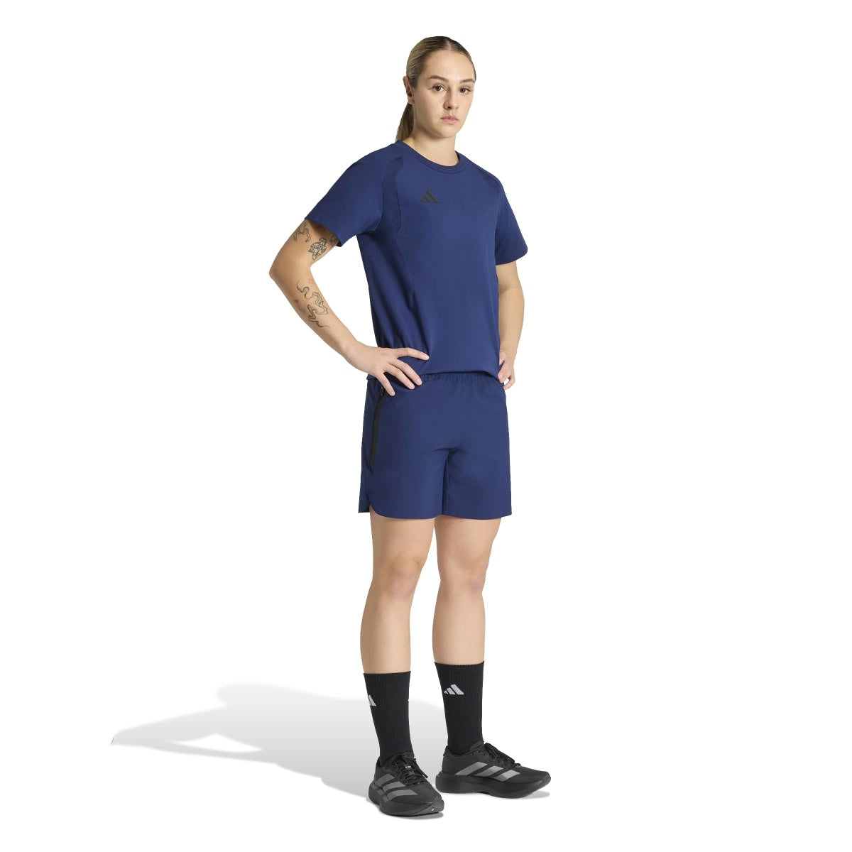 adidas Women's Tiro Travel Woven Shorts-4