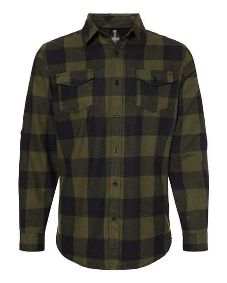 Burnside Men's Yarn-Dyed Flannel Shirt-1