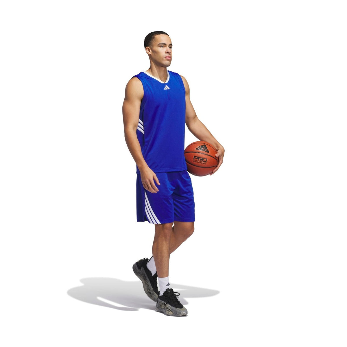 adidas Men's Legends 3-Stripes Basketball Shorts-4
