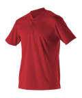 Alleson Men's 2 Button Henley Baseball Jersey