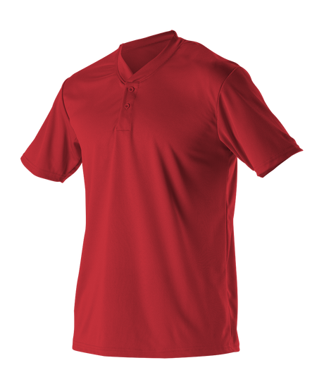 Alleson Men's 2 Button Henley Baseball Jersey