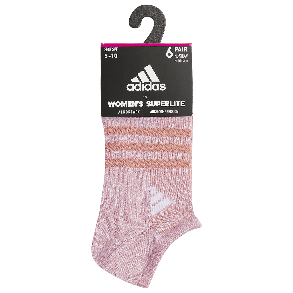 adidas Women's Superlite 3.0 6-Pack No Show Sock-8