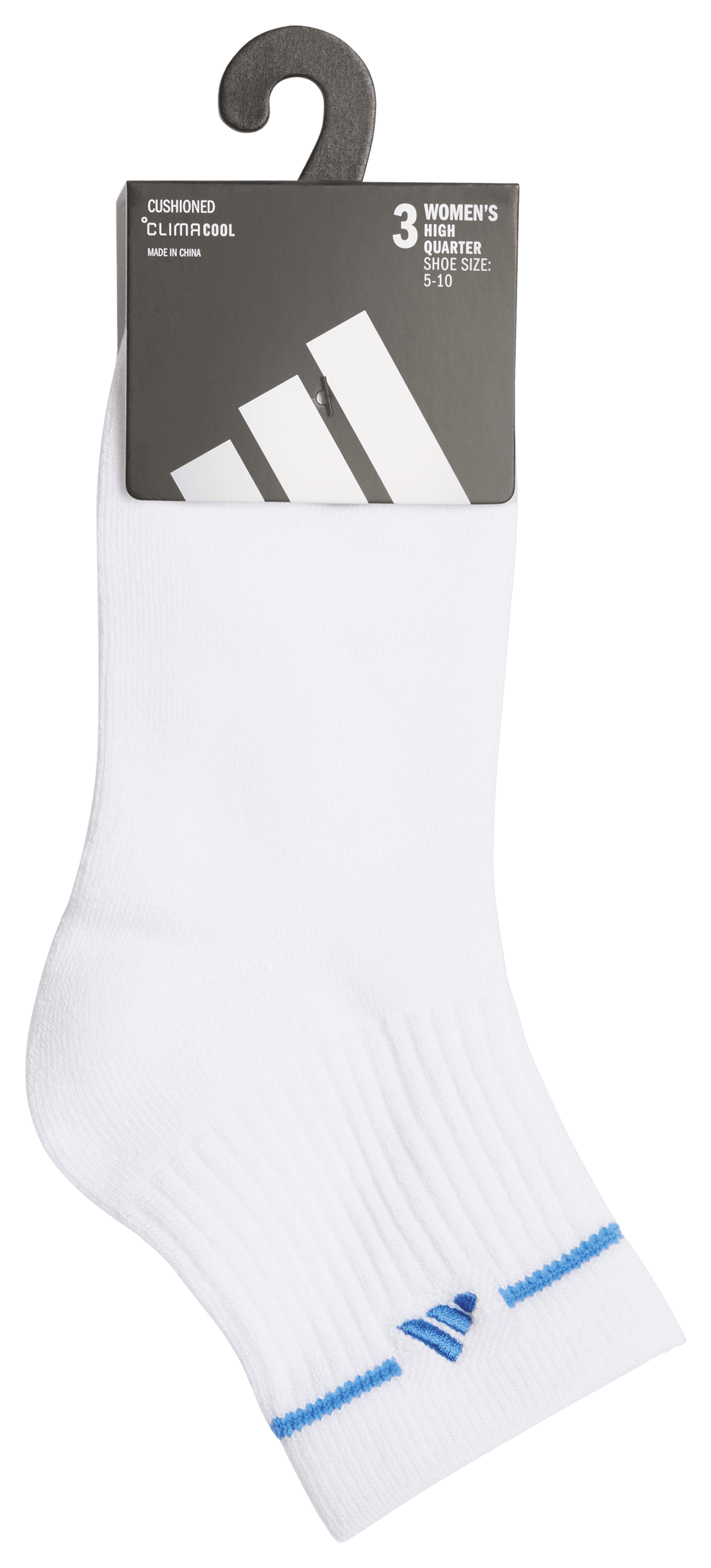 adidas Women's Cushioned Sport 3.0 3-Pack High Quarter Sock-6
