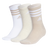 adidas Women's Cushioned 3-Stripe 3.0 3-Pack Crew Sock-1