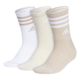 adidas Women's Cushioned 3-Stripe 3.0 3-Pack Crew Sock-1