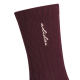 adidas Women's Athletic Cable Knit 3-Pack Crew-3