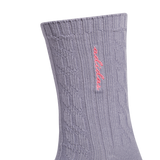 adidas Women's Athletic Cable Knit 3-Pack Crew-3