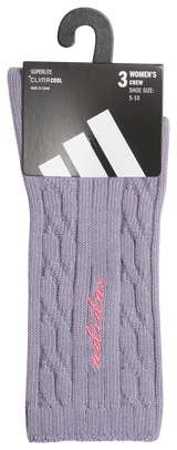 adidas Women's Athletic Cable Knit 3-Pack Crew-7