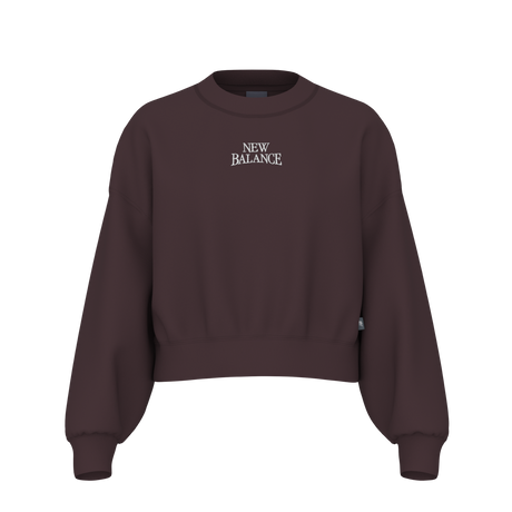 New Balance Women's Sport Linear Graphic Fleece Crew