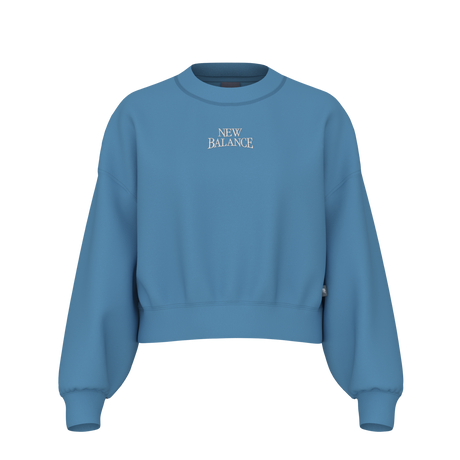 New Balance Women's Sport Linear Graphic Fleece Crew