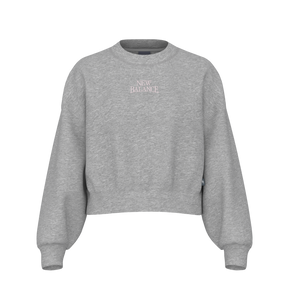 New Balance Women's Sport Linear Graphic Fleece Crew