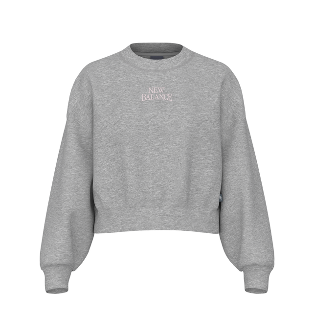 New Balance Women's Sport Linear Graphic Fleece Crew