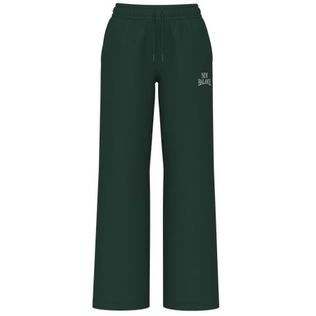 New Balance Women's Sport Linear Graphic Fleece Wide Leg Pants