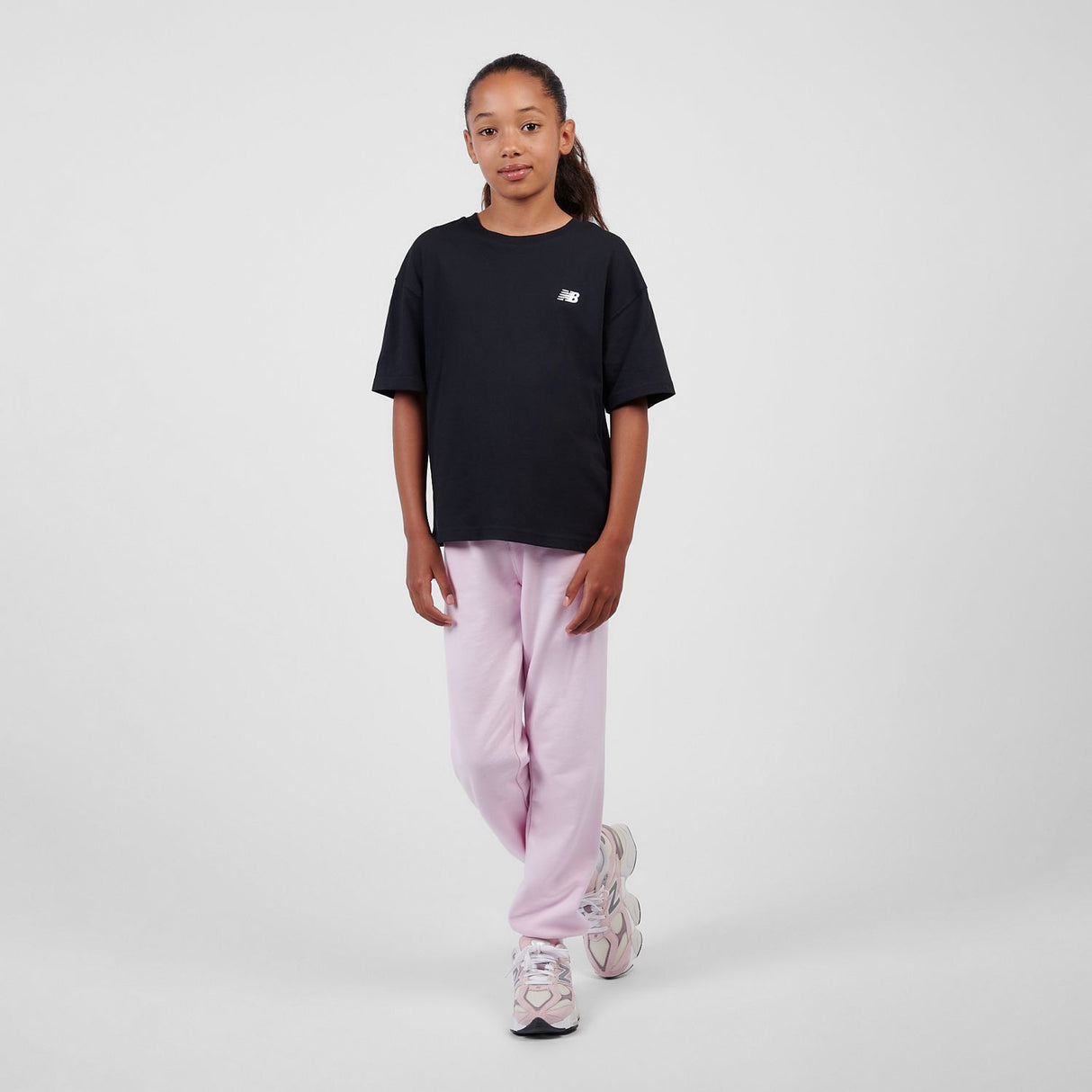 New Balance Girls' Small Logo Jersey T-Shirt-4