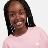 New Balance Girls' Small Logo Jersey T-Shirt-8