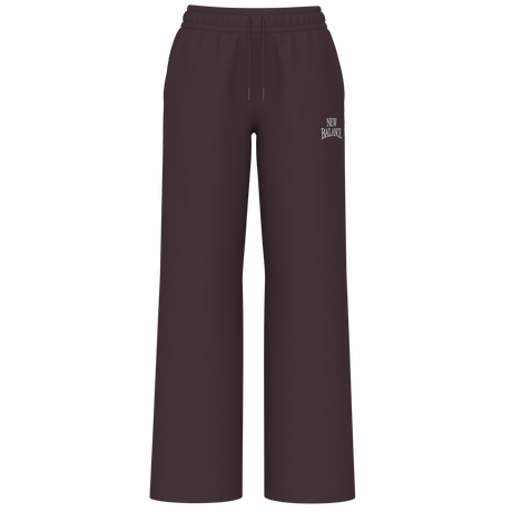 New Balance Women's Sport Linear Graphic Fleece Wide Leg Pants