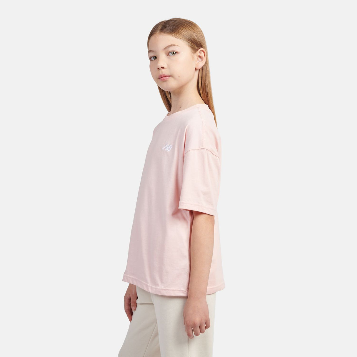 New Balance Girls' Small Logo Jersey T-Shirt-6