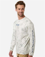 HUK Men's Airweight KS Printed Crewneck Pullover-4
