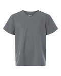Hanes Men's V-Neck 1 Pocket Scrub Top-1