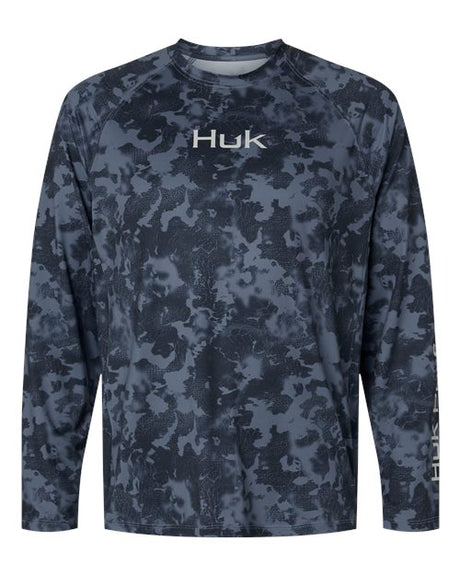 HUK Men's Airweight KS Printed Crewneck Pullover-1