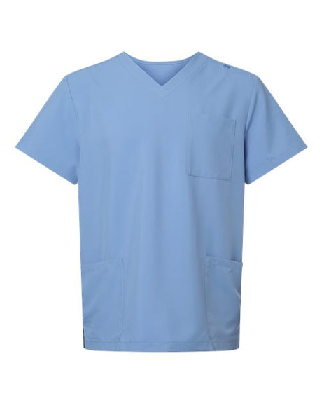 Hanes Men's V-Neck 3 Pocket Scrub Top-1