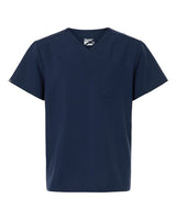 Hanes Men's V-Neck 1 Pocket Scrub Top-1