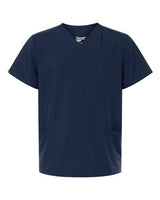 Hanes Men's V-Neck 3 Pocket Scrub Top-1