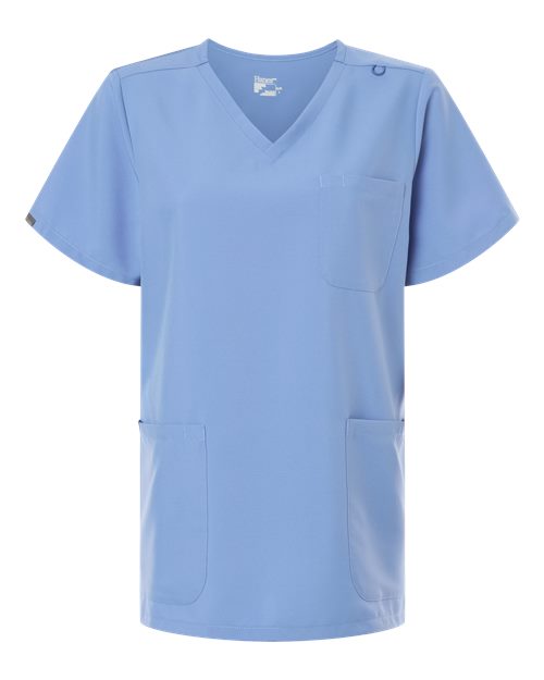 Hanes Women's V-Neck 3 Pocket Scrub Top-1