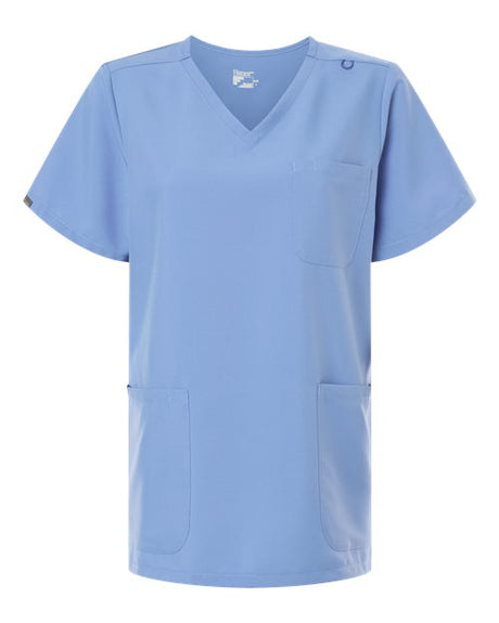 Hanes Women's V-Neck 3 Pocket Scrub Top-1