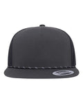 YP Classics Classic Five-Panel Trucker Rope Cap-1