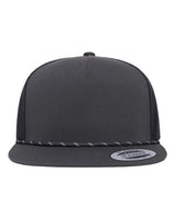 YP Classics Classic Five-Panel Trucker Rope Cap-1