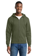 Port & Co Men's   Core Fleece Full-Zip Hooded Sweatshirt