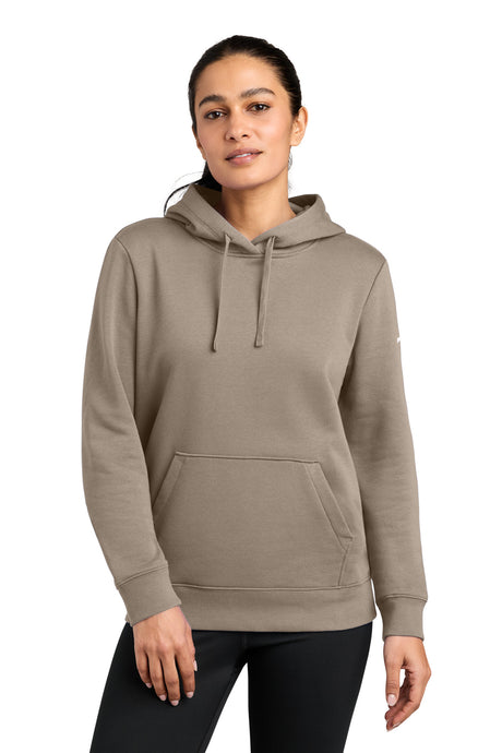 Nike Women's Club Fleece Sleeve Swoosh Pullover Hoodie NKFD9889