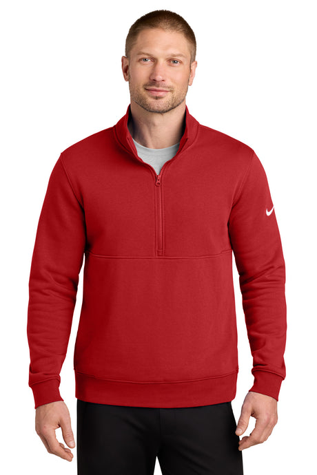 Nike Men's Club Fleece Sleeve Swoosh 1/2 Zip. NKDX6718