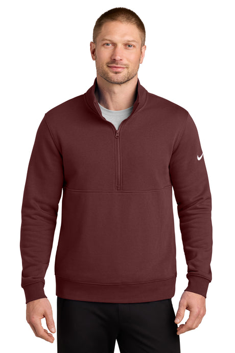 Nike Men's Club Fleece Sleeve Swoosh 1/2 Zip. NKDX6718