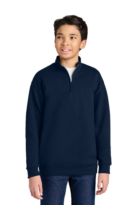 Jerzees Youth   NuBlend   1/4-Zip Cadet Collar Sweatshirt