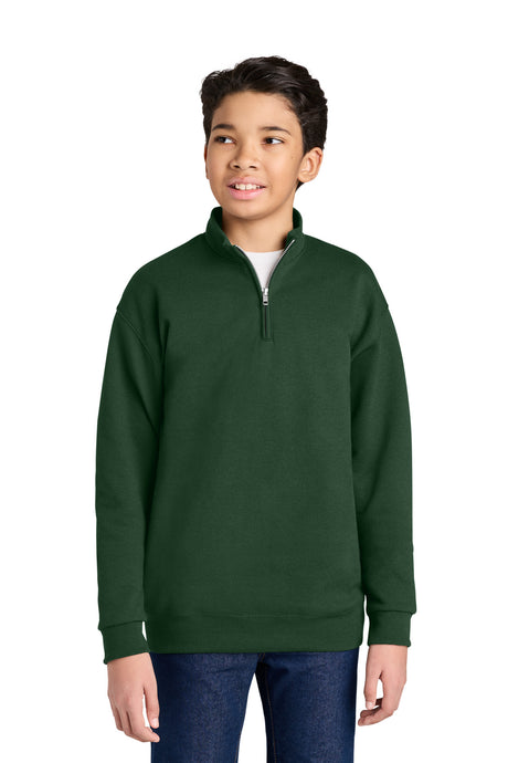 Jerzees Youth   NuBlend   1/4-Zip Cadet Collar Sweatshirt